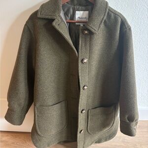 NWT Madewell Olive Wool Jacket